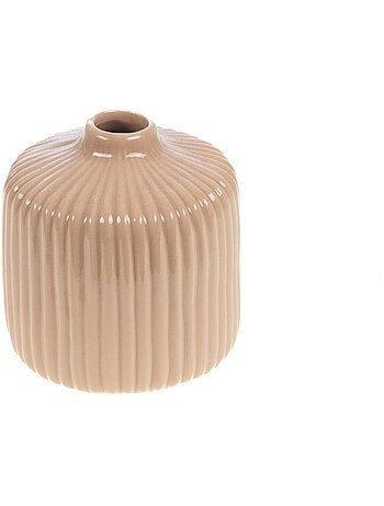Petit vase déco en céramique striée - AFIBEL