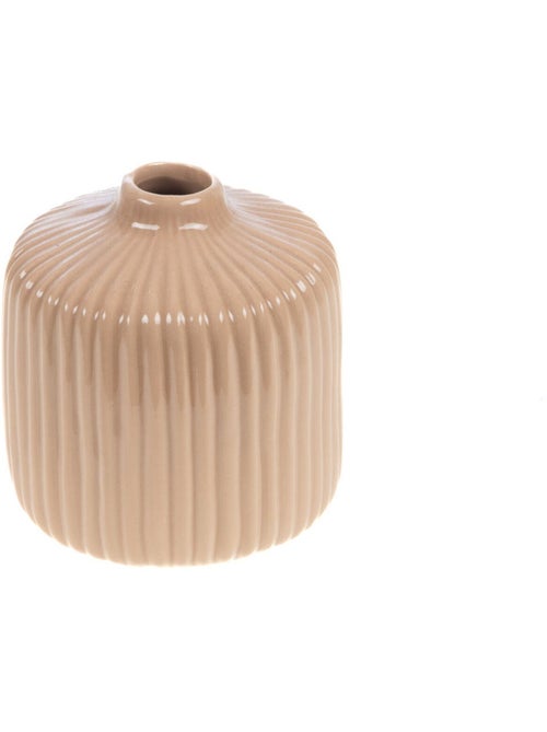 Petit vase déco en céramique striée - AFIBEL - Kiabi