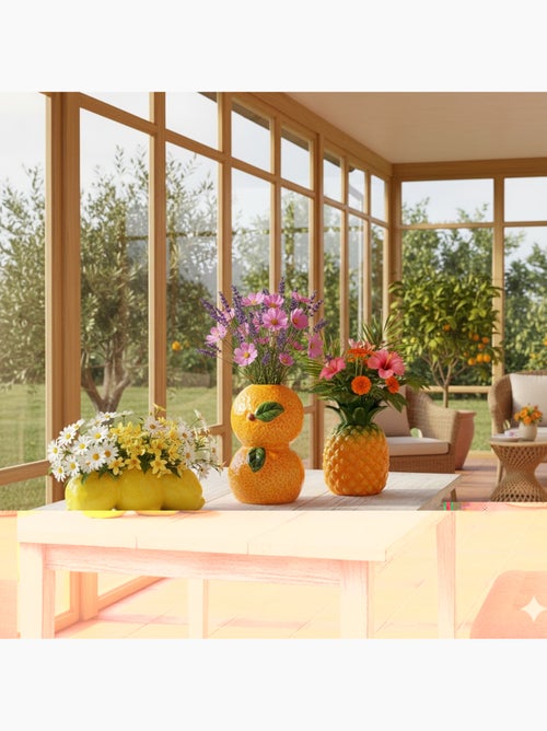 Petit Vase fruit orangers - Kiabi