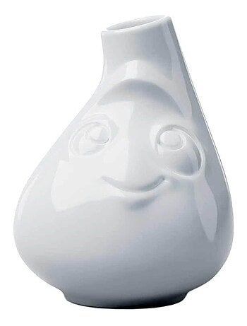Petit vase humeur en porcelaine hôtelière blanche 10 cm