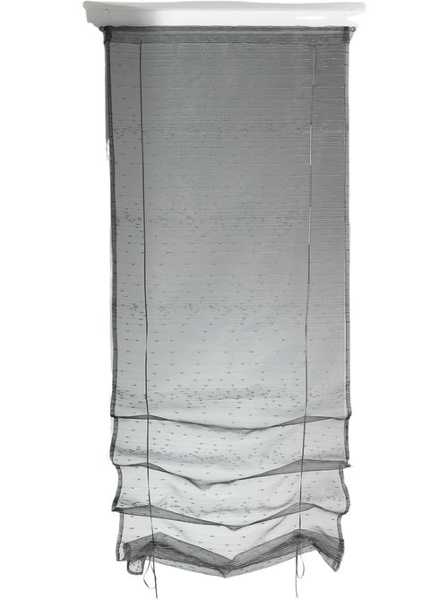 Petit voilage à remonter en organza à motif goutte d’eau métallique - Kiabi