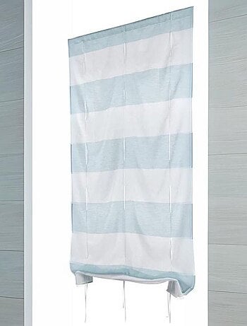 Petit voilage droit à rayures horizontales