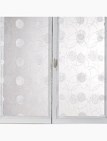 Petit voilage droit en organza brodé de motifs lunaires