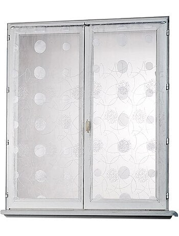 Petit voilage droit en organza brodé de motifs lunaires