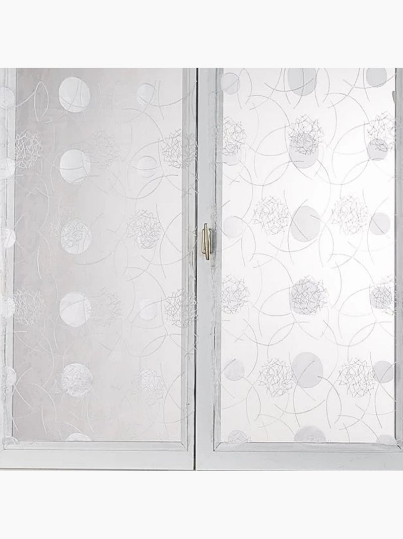 Petit voilage droit en organza brodé de motifs lunaires Blanc - Kiabi