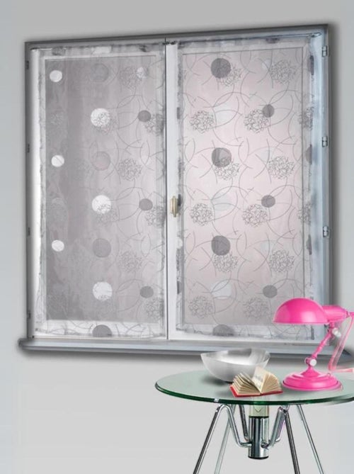 Petit voilage droit en organza brodé de motifs lunaires - Kiabi Petit voilage droit en organza brodé de motifs lunaires - Kiabi