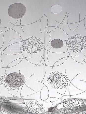 Petit voilage en organza jacquard à remonter