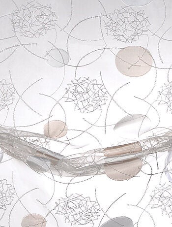 Petit voilage en organza jacquard à remonter