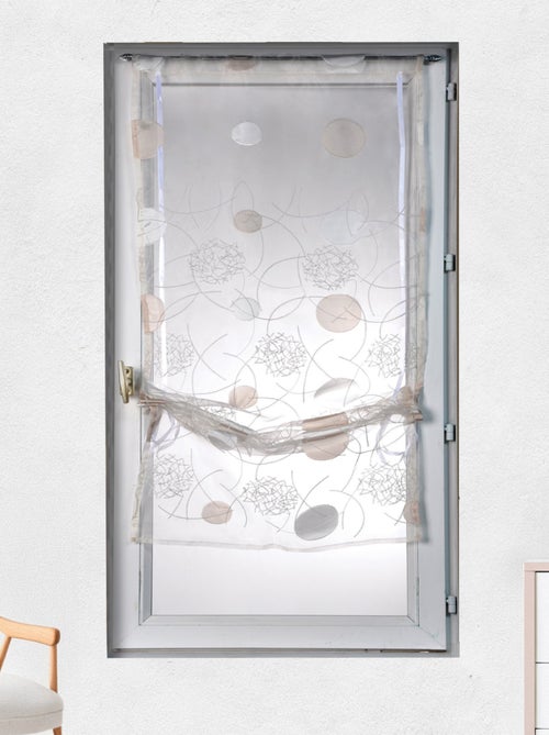 Petit voilage en organza jacquard à remonter - Kiabi