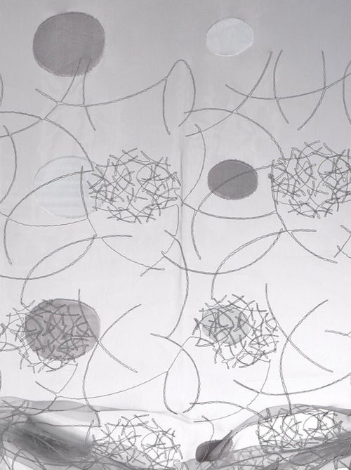 Petit voilage organza jacquard à remonter - Kiabi