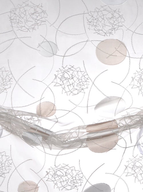 Petit voilage organza jacquard à remonter - Kiabi
