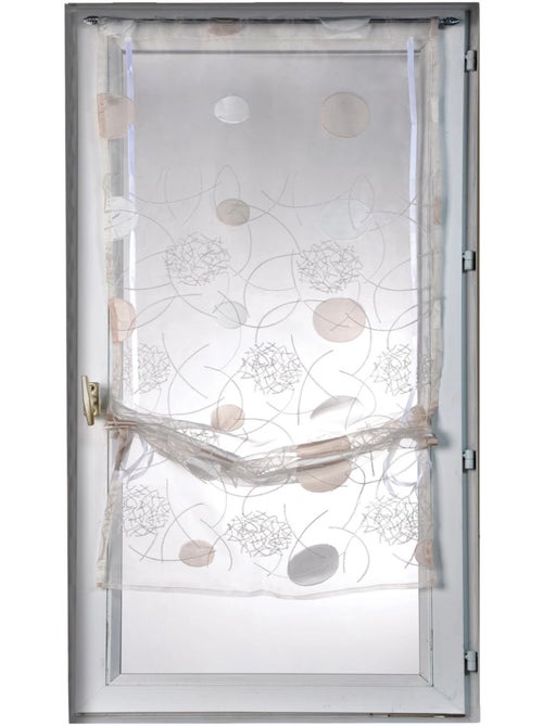 Petit voilage organza jacquard à remonter - Kiabi