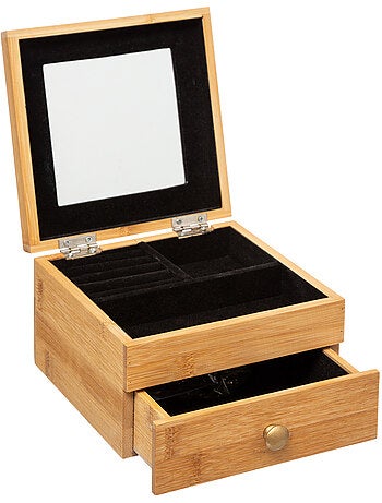 Petite boîte à bijoux avec miroir TIDY SMART