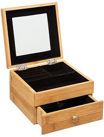 Petite boîte à bijoux avec miroir TIDY SMART