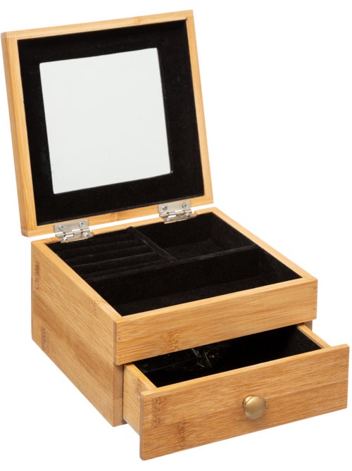 Petite boîte à bijoux avec miroir TIDY SMART - Kiabi Petite boîte à bijoux avec miroir TIDY SMART - Kiabi
