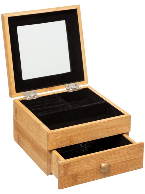 Petite boîte à bijoux avec miroir TIDY SMART - Kiabi Petite boîte à bijoux avec miroir TIDY SMART - Kiabi