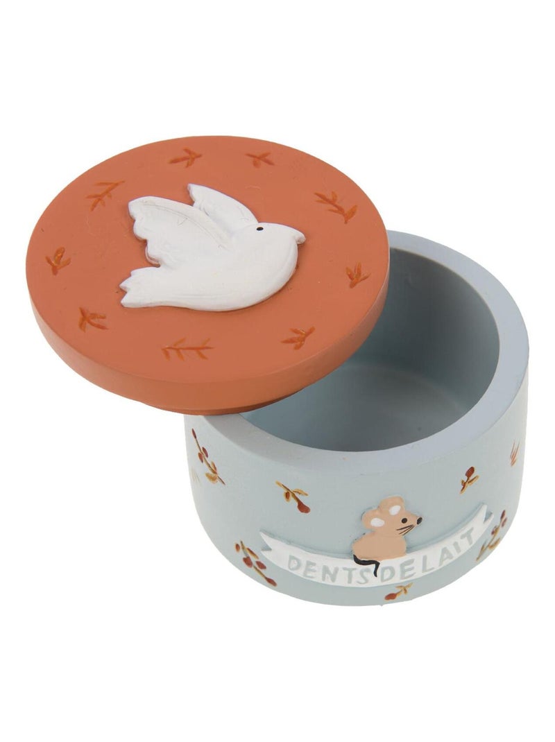 Petite boite à dents de lait oiseau Gris Orange - Kiabi