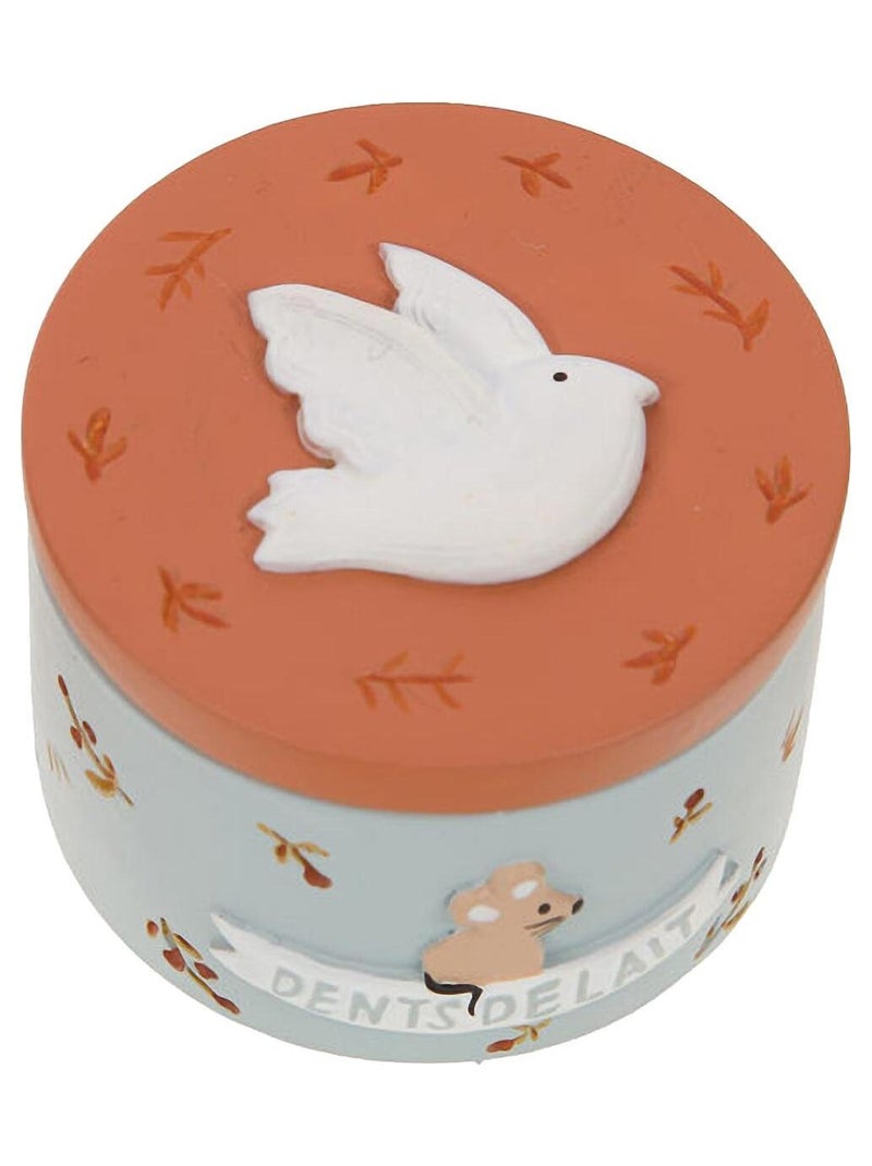 Petite boite à dents de lait oiseau Gris Orange - Kiabi