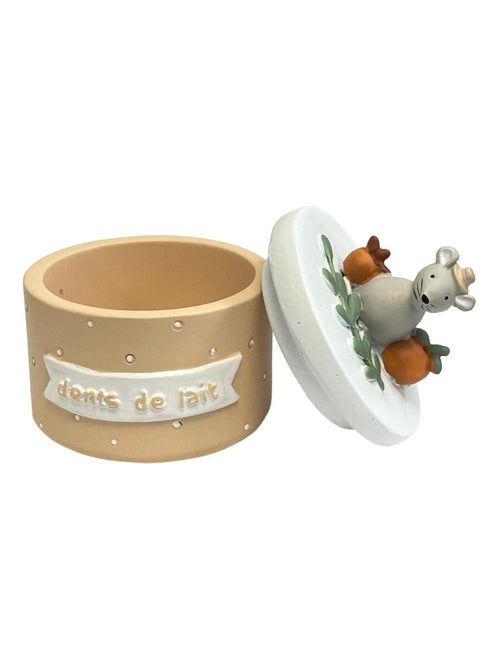 Petite boite à dents de lait souris en résine - Kiabi