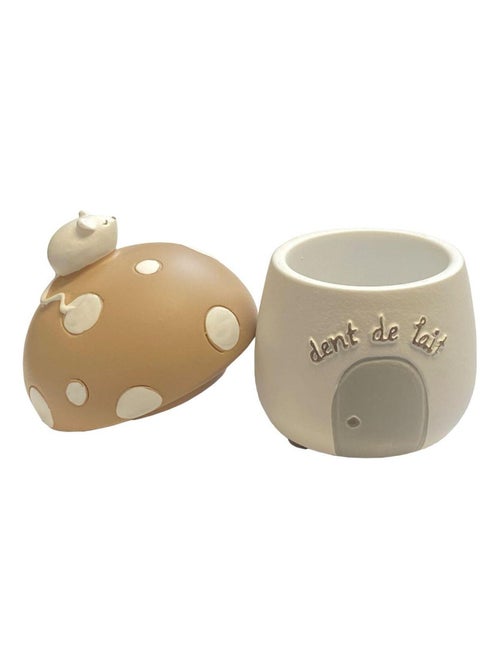 Petite boite en résine à dents de lait champignon - Kiabi