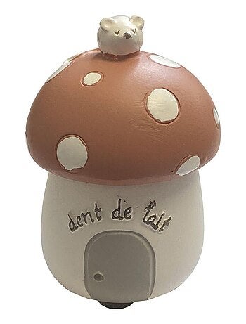Petite boite en résine à dents de lait champignon