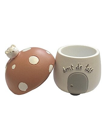 Petite boite en résine à dents de lait champignon