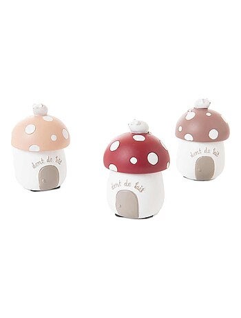 Petite boite en résine à dents de lait champignon