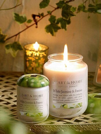 Petite bougie freesia et jasmin blanc à la cire de soja