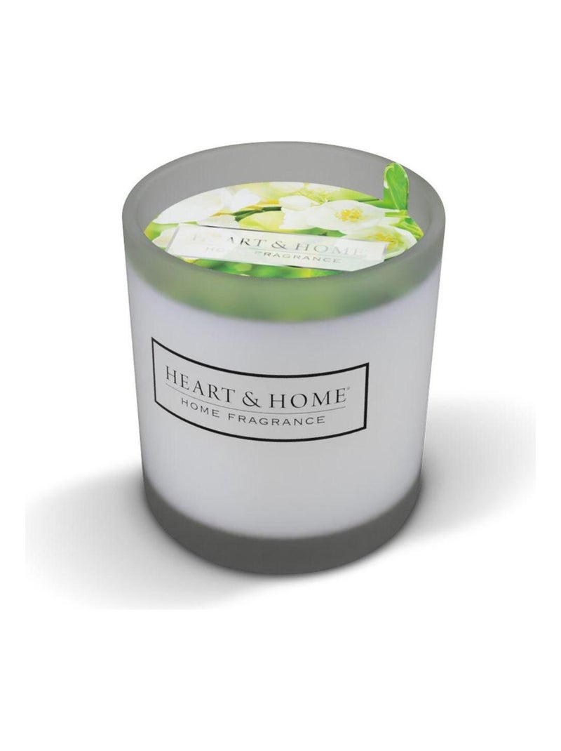 Petite bougie freesia et jasmin blanc à la cire de soja Blanc - Kiabi