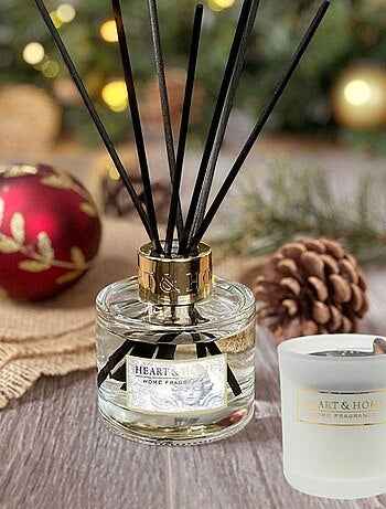 Petite bougie heart and home à la cire de soja Ange d'hiver