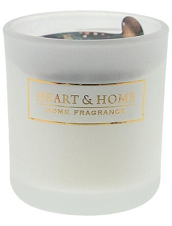 Petite bougie heart and home à la cire de soja sapin de noël