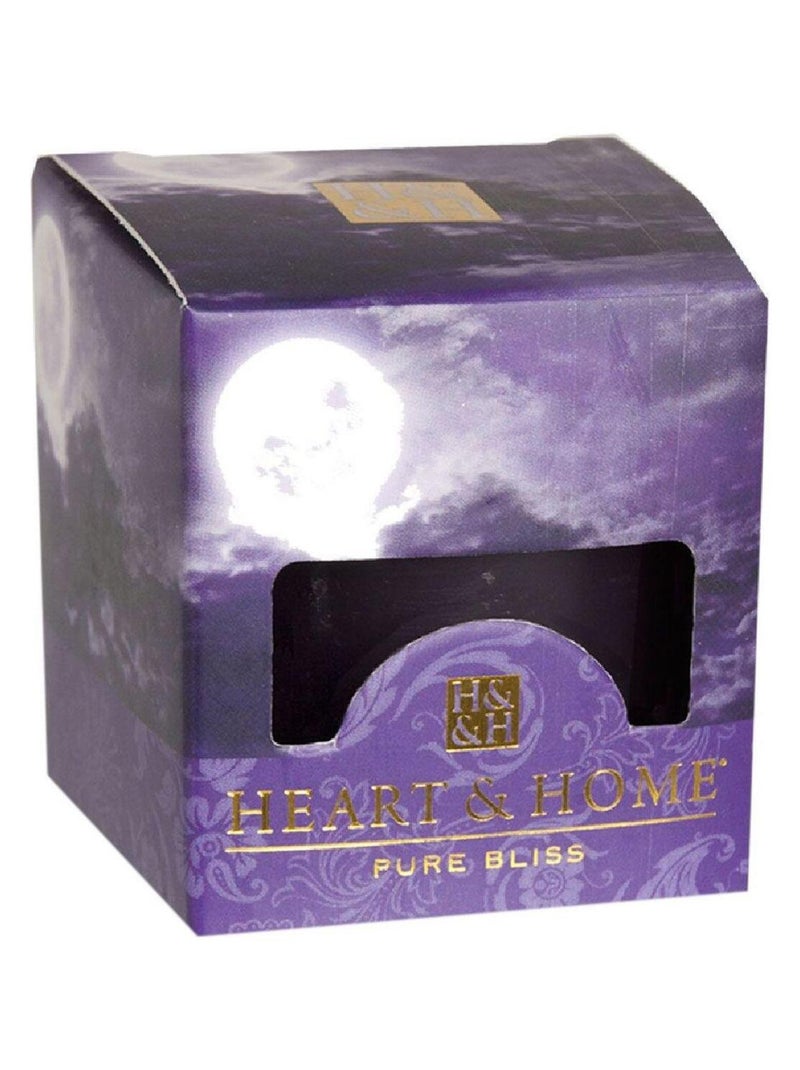 Petite bougie heart and home douceur nocturne Violet - Kiabi