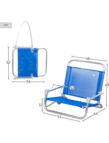 Petite chaise de plage pliante avec repose-épaule aktive