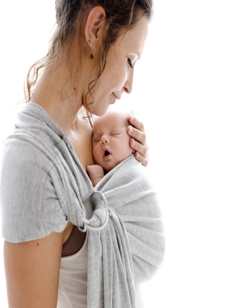 Petite écharpe Sling sans noeud gris chiné Gris - Kiabi