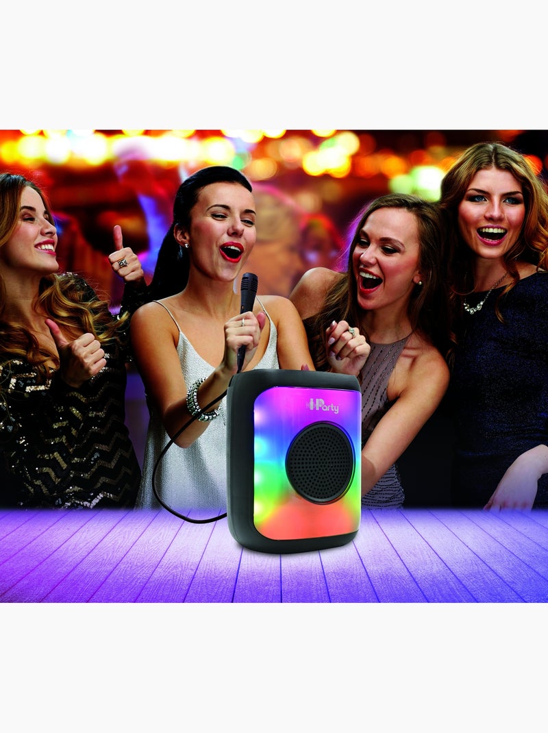 Petite Enceinte Bluetooth® lumineuse effet flammes multicolores avec micro Noir - Kiabi
