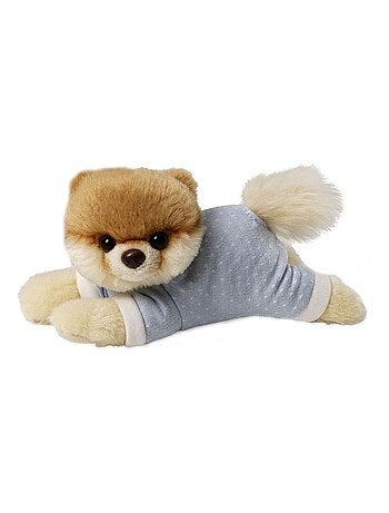 Petite peluche Boo en pyjama bleu 13 cm