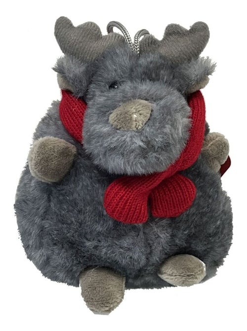 Petite peluche élan gris décoration de sapin - Kiabi
