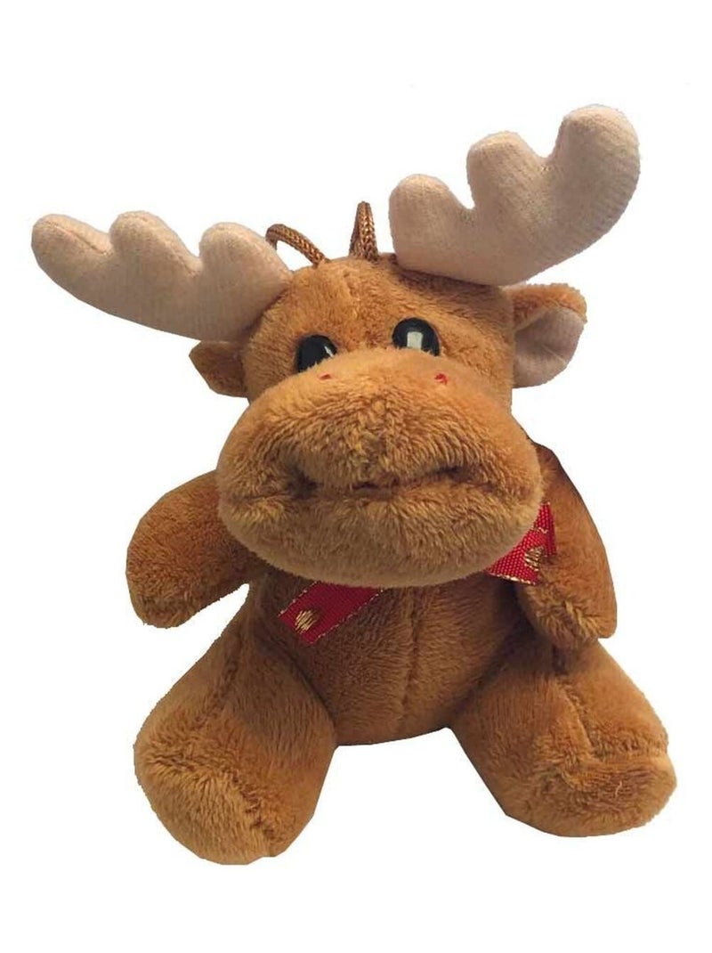 Petite peluche élan marron décoration de sapin Marron - Kiabi