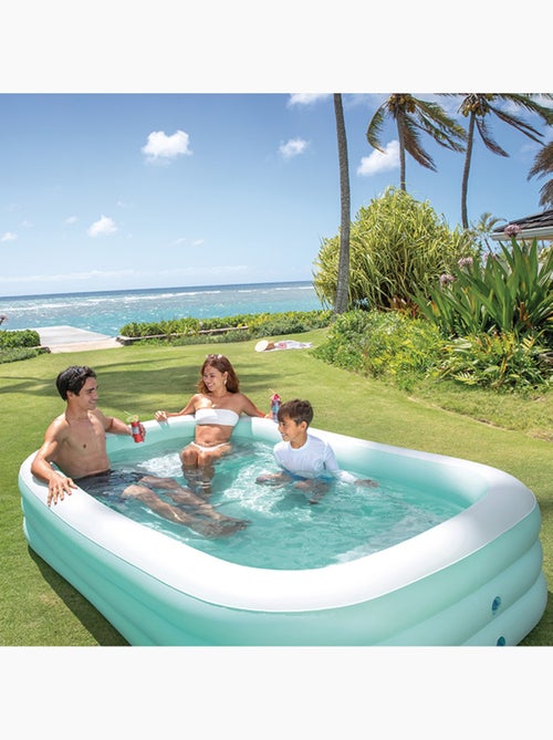 Petite piscine family avec bancs - Kiabi