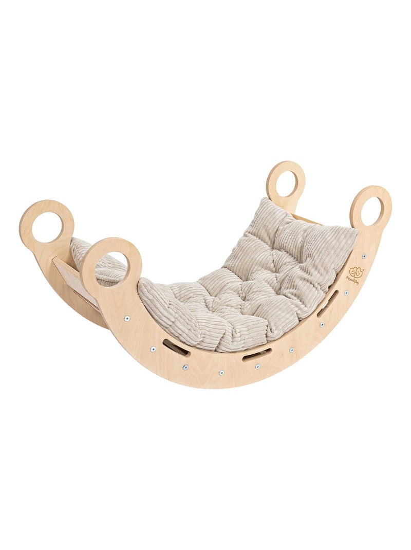 Petite Planche à Bascule pour Enfants classique avec oreiller Beige - Kiabi