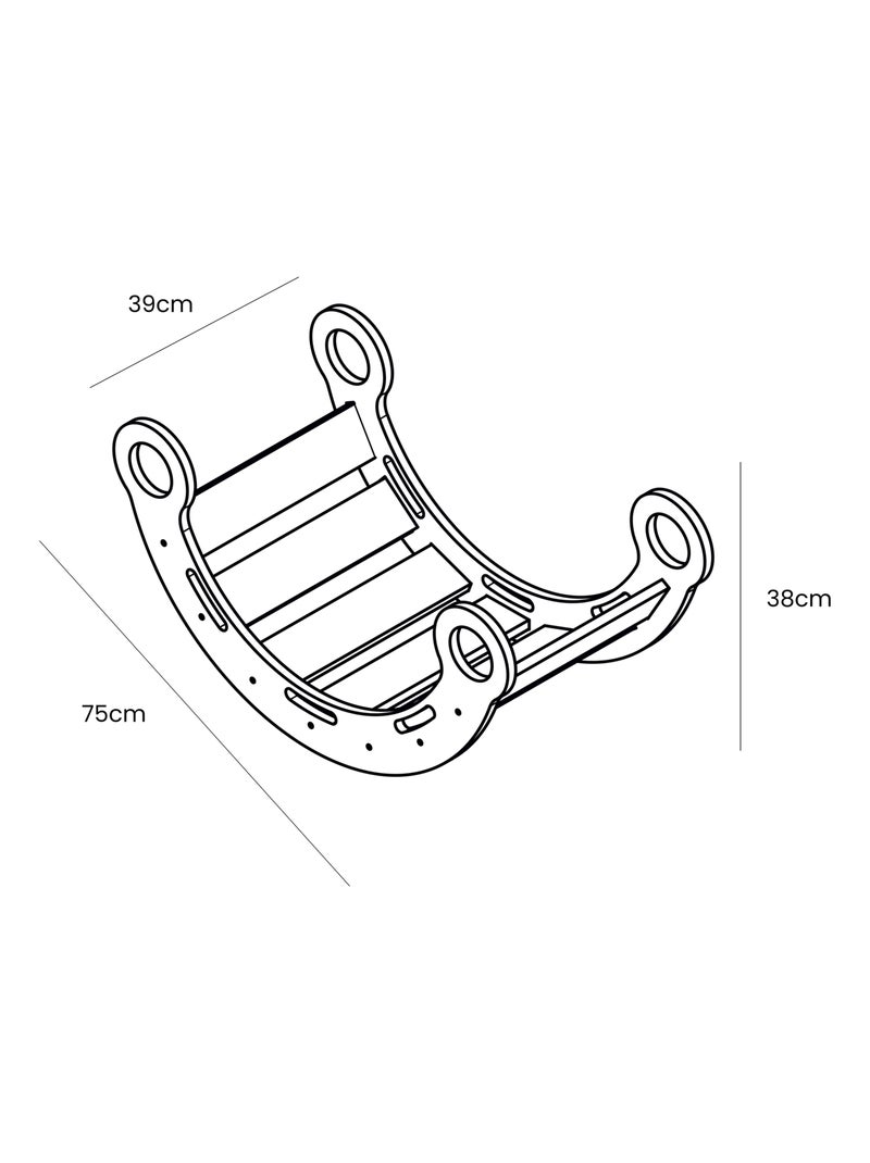 Petite Planche à Bascule pour Enfants classique avec oreiller Rose - Kiabi