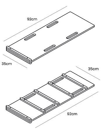 Petite Planche à Bascule pour Enfants classique Slide avec oreiller