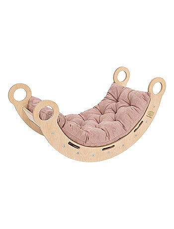 Petite Planche à Bascule pour Enfants classique Échelle avec oreiller