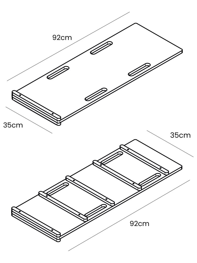 Petite Planche à Bascule pour Enfants Diapositive Blanc - Kiabi