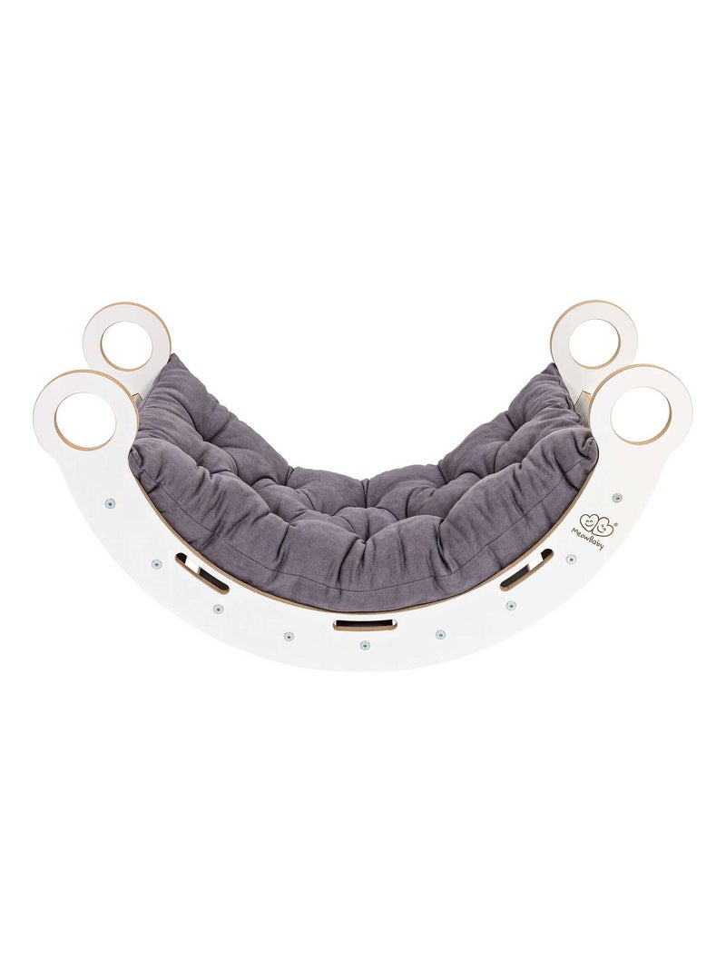 Petite Planche à Bascule pour Enfants Slide avec oreiller Blanc Gris - Kiabi