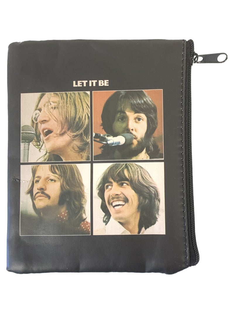Petite pochette noire Les Beatles Noir - Kiabi