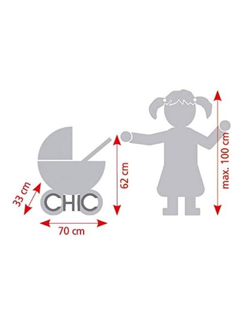 Petite poussette de jogging LOLA - Violet pour poupée - Kiabi