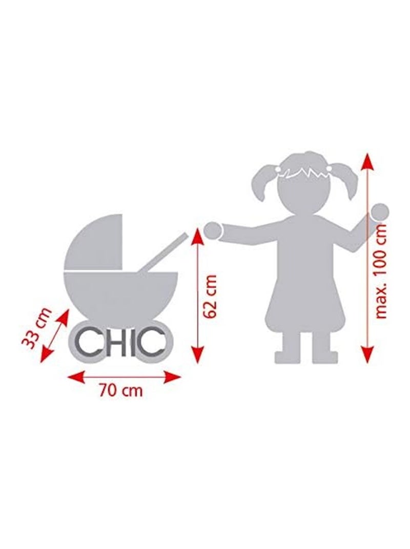 Petite poussette de jogging LOLA - Violet pour poupée Violet - Kiabi