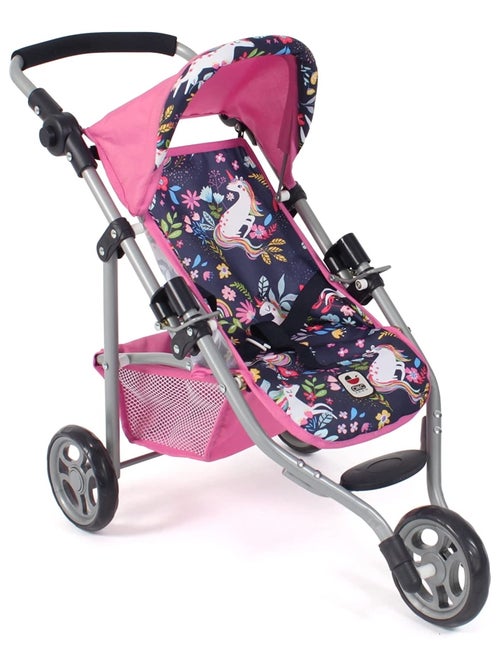 Petite poussette de jogging LOLA Licorne pour poupée - Kiabi
