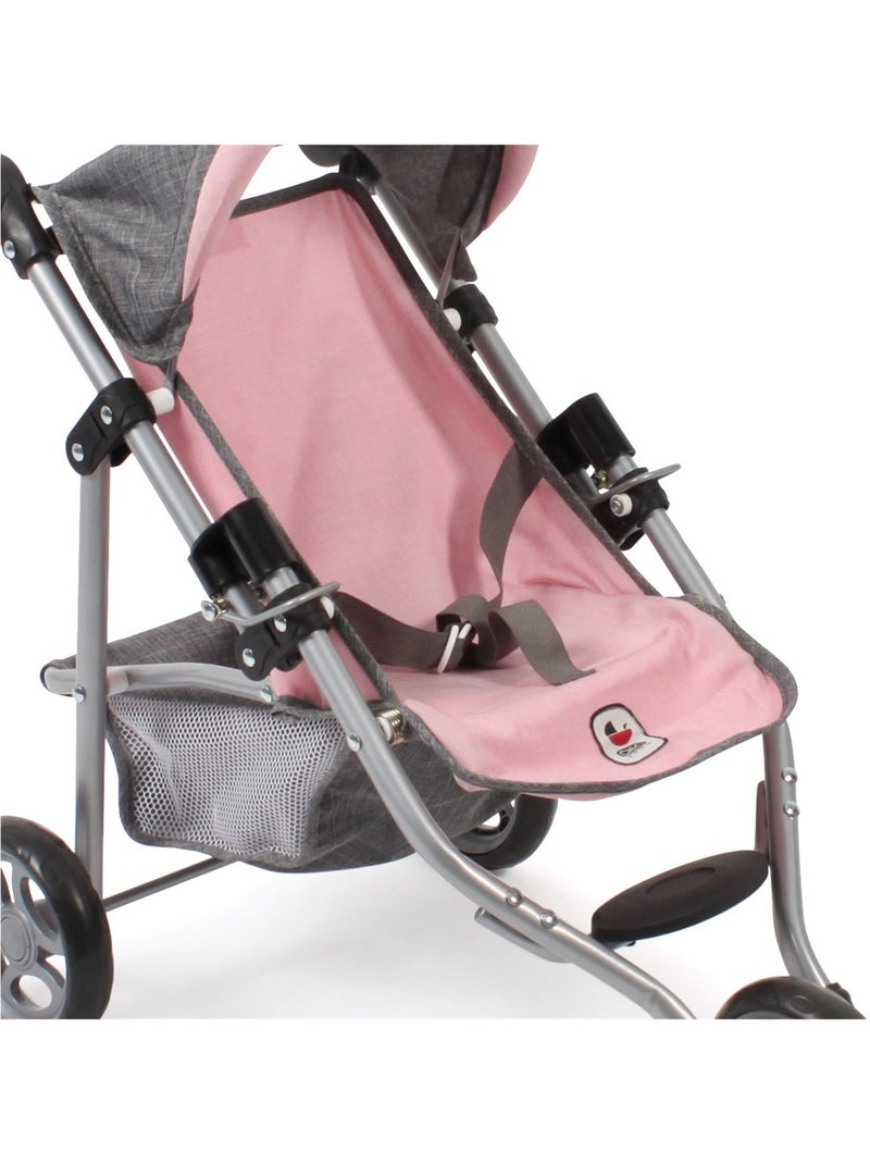 Petite poussette de jogging LOLA pour poupées - Coloris 15 Rose - Kiabi